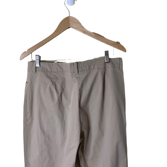 Jones New York Women's kaki Chino Pants Flat Front Straight Leg Size 12 - Picture 8 of 9